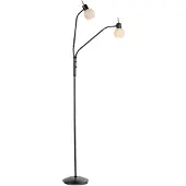 Paul Neuhaus Zwarte Vloerlamp Loki 2 Lichts