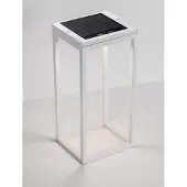 Nova Luce Strakke tafellamp Tegolo wit solar