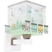 DALBER Wandlamp Night Train grijs glow in the dark
