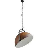 Masterlight Landelijke hanglamp Larino 60 roestbruin met wit