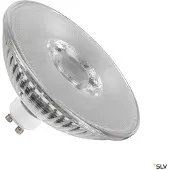 SLV LED reflectorlamp QPAR111 GU10 helder 8W 2700K 680 lumen LED-Reflektor, dimbaar, helder / transparant, Gips / Klei, GU10 LED-lamp