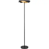 Highlight Design Vloerlamp Ascoli Zwart Met Goud Ø 36cm