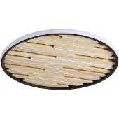 Searchlight Plafonniere Equalise zwart met hout