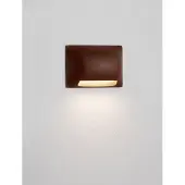 Nova Luce Design wandlamp Sub roestbruin