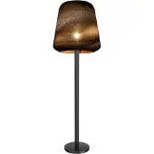 Masterlight Zwarte vloerlamp Carta Moody Ø 54cm Think Paper kap