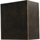 Masterlight Wandlamp Up - Down Metallico zwart goud gevlamd