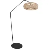 Steinhauer Vloerlamp Anne ZigZag 4509ZW – speelse lijnen en warm bamboe