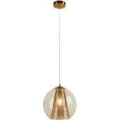 Searchlight Gouden hanglamp Conio met glas