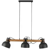JUST LIGHT Hanglamp Cup 2.0, dimbaar, zwart, Woon-/ Eetkamer, metaal, Industrieel design, hanglamp
