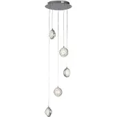 Searchlight Hanglamp Quartz vide 5-lichts chroom