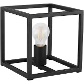 Eglo Zwarte tafellamp Blackcrown 20cm