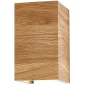 FISCHER&HONSEL GMBH Led wandlamp Shine-Wood 18cm hoog