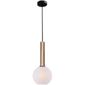 Masterlight Hanglamp Ø 20cm Bella 2 Messing goud met mat wit glas