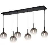 Masterlight 6L hanglamp Ø17cm Lido Ball met smoke-fading glas