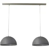 Masterlight Stoere eettafellamp betongrijs Concepto 2x30