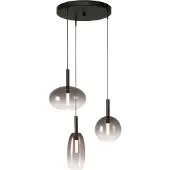 Masterlight 3L vide hanglamp Lido met smoke-fading glas