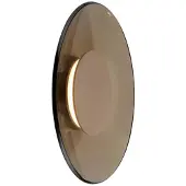 Pure Wandlampe , Moon, dimbare, Brons / Oudmessing, Woonkamer, Glas, Modern