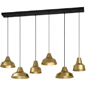 Eglo Gouden hanglamp Savarna met 6 kappen