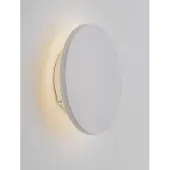Nova Luce Ronde wandlamp Copper wit Ø 13,5cm