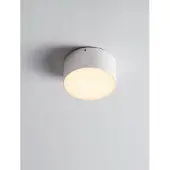 Nova Luce Ronde plafondlamp Judi Ø 12cm wit