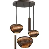 Masterlight 5-lichts hanglamp Cartone met Think Paper kappen