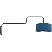 Steinhauer Wandlamp Bloeba, zwart, Woon-/ Eetkamer, metaal, Modern, wandlamp