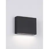 Nova Luce Strakke wandspot Tick downlighter zwart