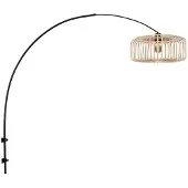 Steinhauer Zwarte wandlamp Sparkled Light bamboe