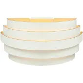 Highlight Design wandlamp Scudo wit met goud 25cm