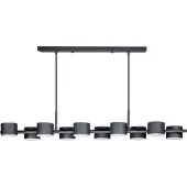 Expo ETH Prince hanglamp 10x G9 verst.kap z.lamp zwart