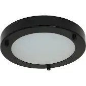 Artdelight Plafondlamp Yuca Ø 18 cm 10 Watt zwart