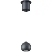 Artdelight Hanglamp Bol Miami Zwart Ø 10cm