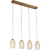 Searchlight 4 Lichts Hanglamp Cyclone Brons