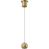 Artdelight Hanglamp bol Miami goud Ø 10cm