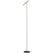 Artdelight Design vloerlamp Kansas zwart met warm goud