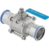 Geberit Mapress 92103 - RVS - kogelkraan - flenzen 28 mm