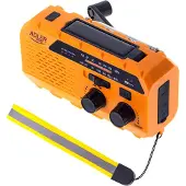 Adler AD 1197 noodradio met handslinger inclusief ingebouwde zaklamp Solar