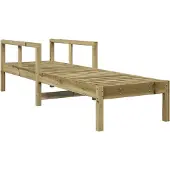 vidaXL Ligstoel 199,5x62x55 cm geïmpregneerd grenenhout