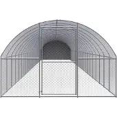 vidaXL Kippenren 3x24x2 m gegalvaniseerd staal