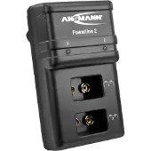 Ansmann Powerline 2 - Batterij-oplader voor 1-2 oplaadbare 9V-blokjes - Automatische uitschakeling - Zwart