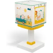 DALBER Kinderkamer tafellamp My Farm geel met wit
