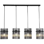 Searchlight Hanglamp Swizzle 4 Lichts Zwart
