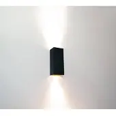 Artdelight Wandlamp Dante zwart met goud