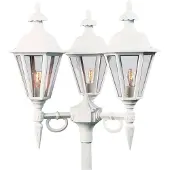 Konstsmide Lantaarnlamp Pallas 3-lichts wit