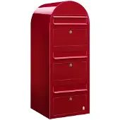 Bobi Brievenbus Trio 3001 Helderrood