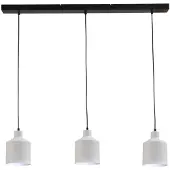 Masterlight Leuke eettafellamp Boris Concepto 3x14 zwart met wit