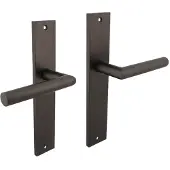 Intersteel Deurkruk Bastian op schild 245x45 mm blind antracietgrijs