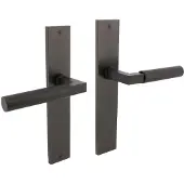 Intersteel Deurkruk Bau-Stil op schild 245x45 mm blind antracietgrijs