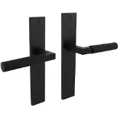 Intersteel Deurkruk Bau-Stil op schild blind - mat zwart