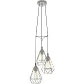 Eglo Grijze Hanglamp Tarbes 3 Lichts